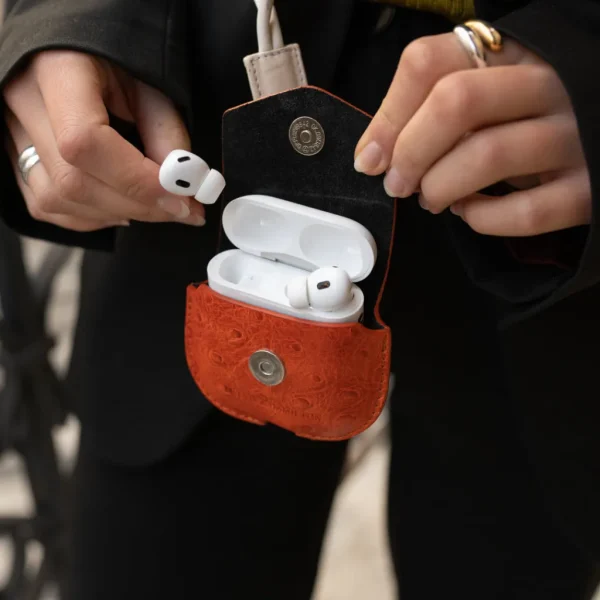 Melvin & Hamilton Lederwaren·Airpods Case | Airpod Case^Buddy Oranje