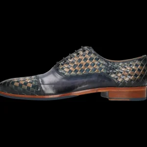 Melvin & Hamilton Oxfords^Lewis 61 Blauw