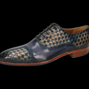 Melvin & Hamilton Oxfords^Lewis 61 Blauw