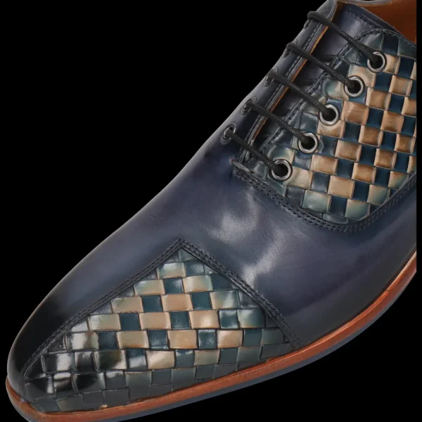 Melvin & Hamilton Oxfords^Lewis 61 Blauw