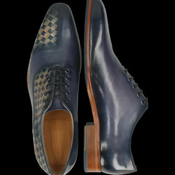 Melvin & Hamilton Oxfords^Lewis 61 Blauw