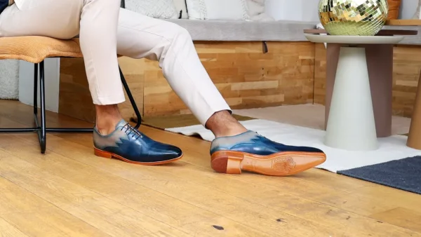 Melvin & Hamilton Oxfords^Lewis 59 Blauw