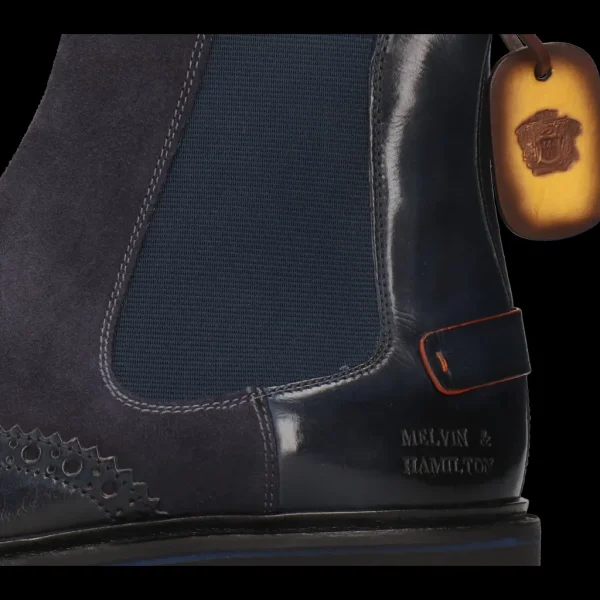 Melvin & Hamilton Enkellaarzen^Pierce 26 Blauw